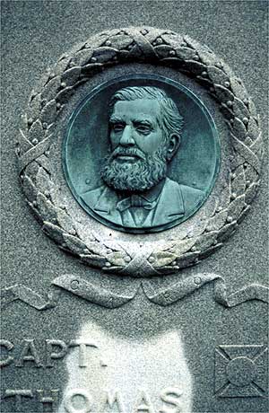 Capt. Thomas bronze relief